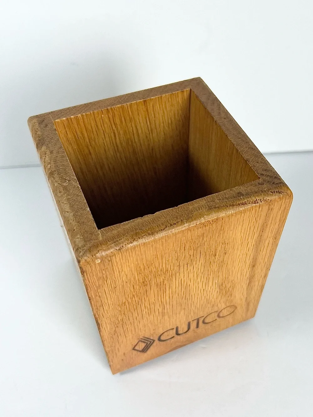 Cutco‎ Kitchen Utensil Holder Tool Holder Wooden Storage Cube